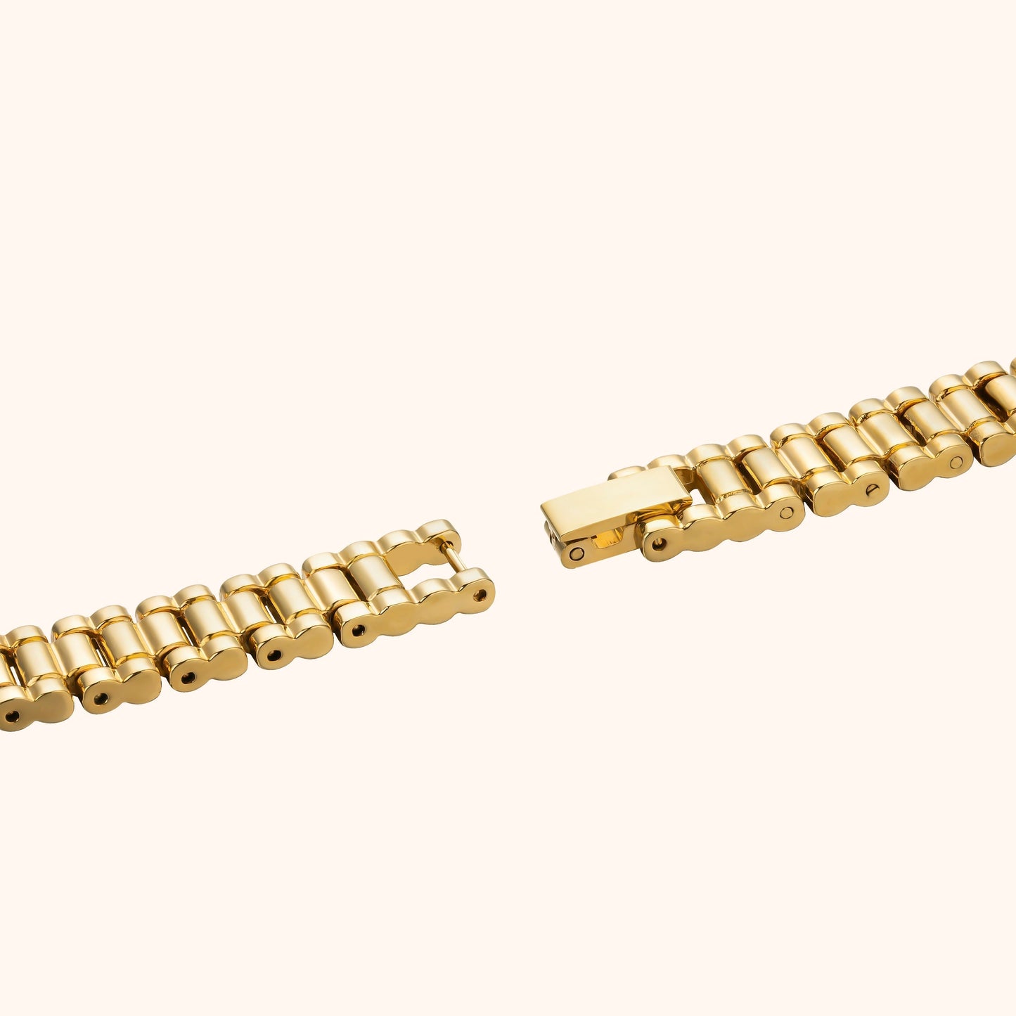 Aurora | Reloj Dorado con Esfera Blanco Perlado