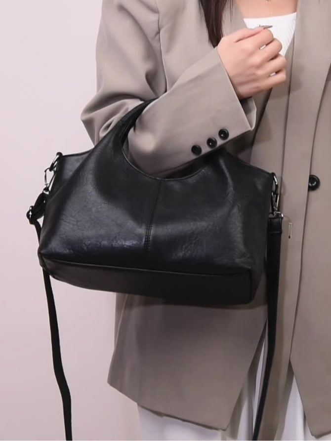 Bolso Retro de Gran Capacidad y Aire Lujoso