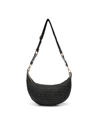 Bolso Bandolera Casual de Paja Tejida