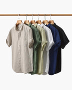 Camisa de Lino Manga Corta St. Tropez