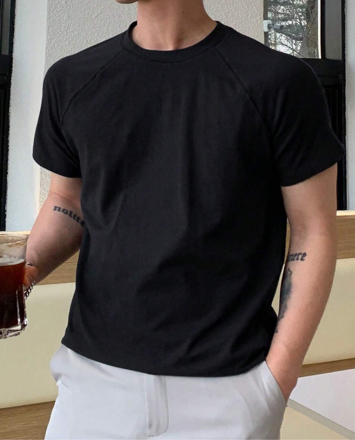 Camiseta de Punto Ajustada Fitzrovia