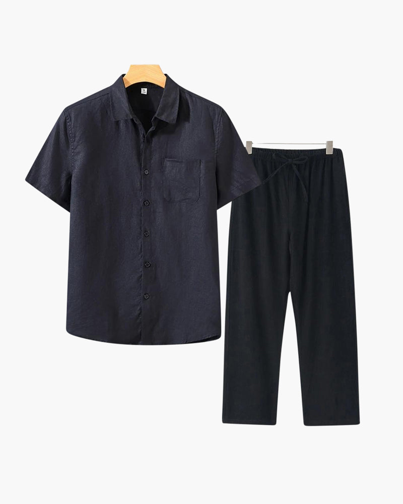 Combo de Lino Manga Corta Palma