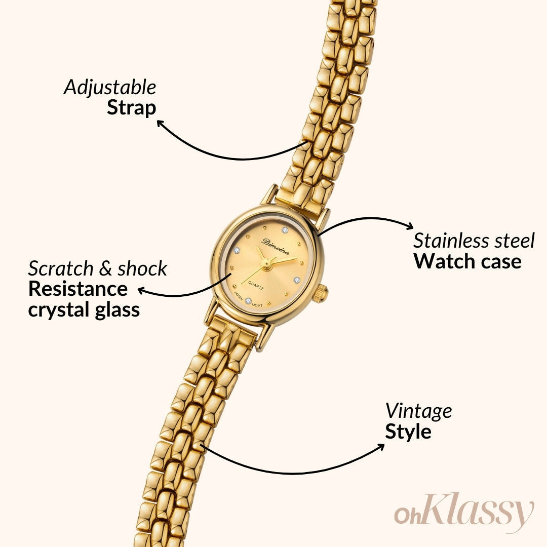 Isabella | Reloj Dorado con Esfera Dorada
