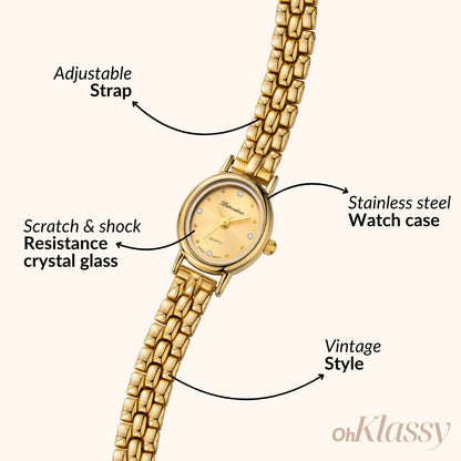Isabella | Reloj Dorado con Esfera Dorada