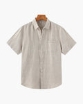 Camisa de Lino Manga Corta St. Tropez