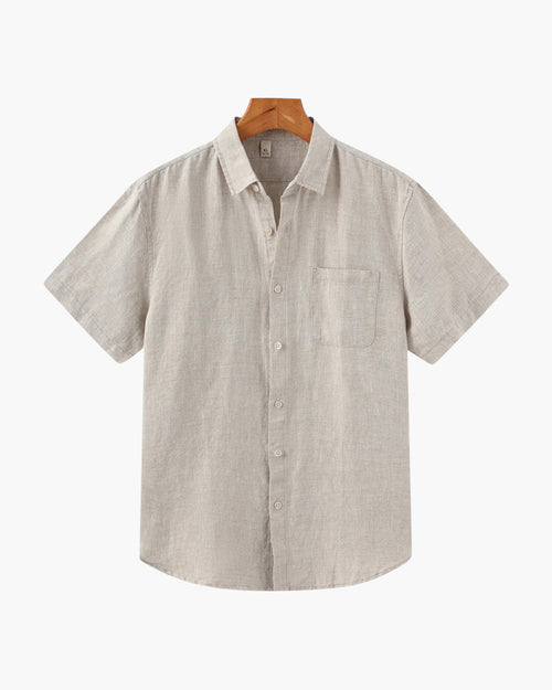 Camisa de Lino Manga Corta St. Tropez