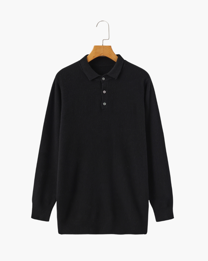 Polo Manga Larga 100% Cachemira Mánchester