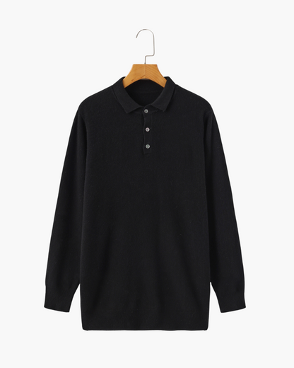 Polo Manga Larga 100% Cachemira Mánchester