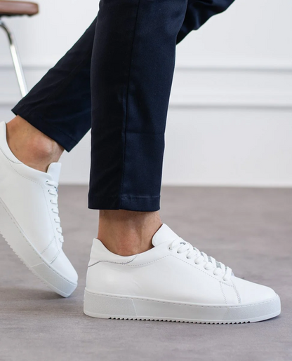 Zapatillas de Piel Blancas Lucerna