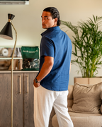 Camisa de Lino Manga Corta St. Tropez