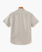 Camisa de Lino Manga Corta St. Tropez