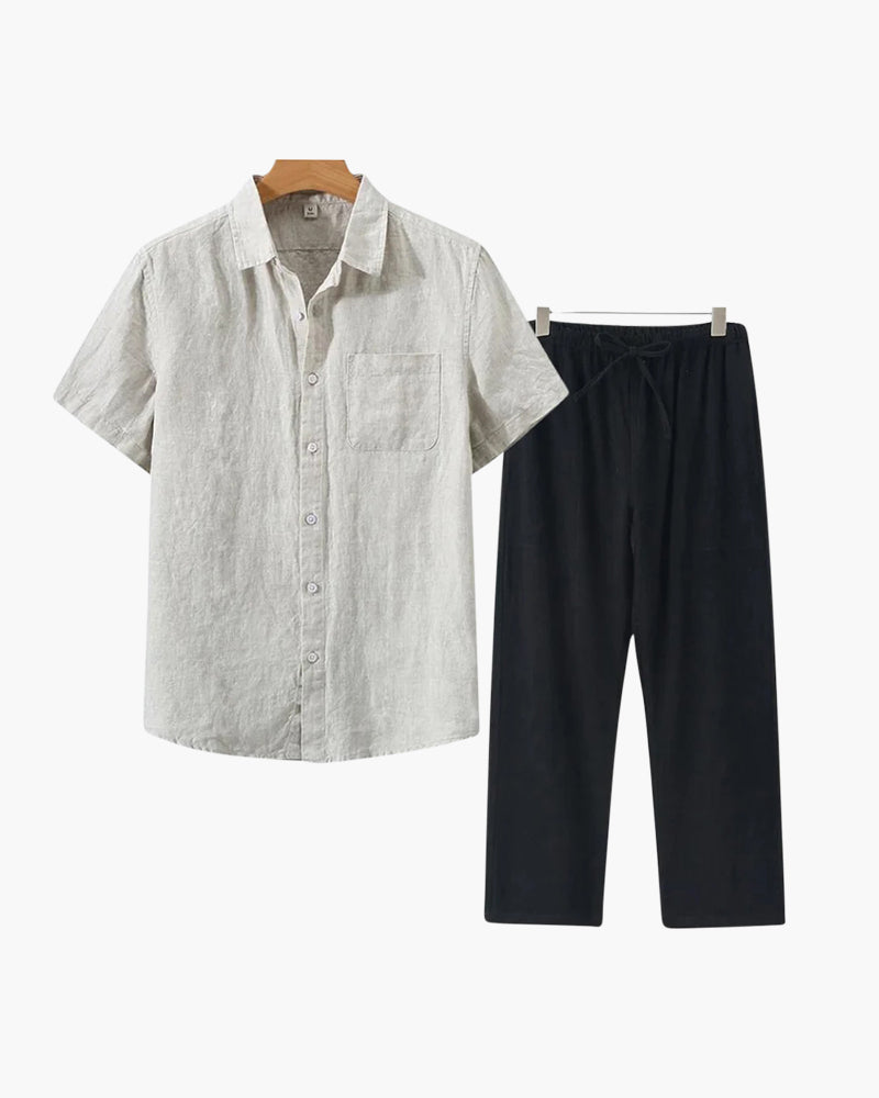 Combo de Lino Manga Corta Palma