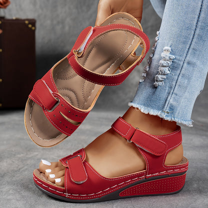 Elisa | Sandalias Ortopédicas Blancas con Correas Ajustables y Suela Ergonómica