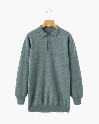 Polo Manga Larga 100% Cachemira Mánchester