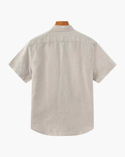 Camisa de Lino Manga Corta St. Tropez