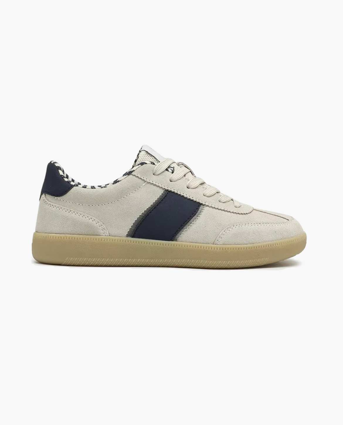 Zapatillas de Ante con Panel de Piel Amberes