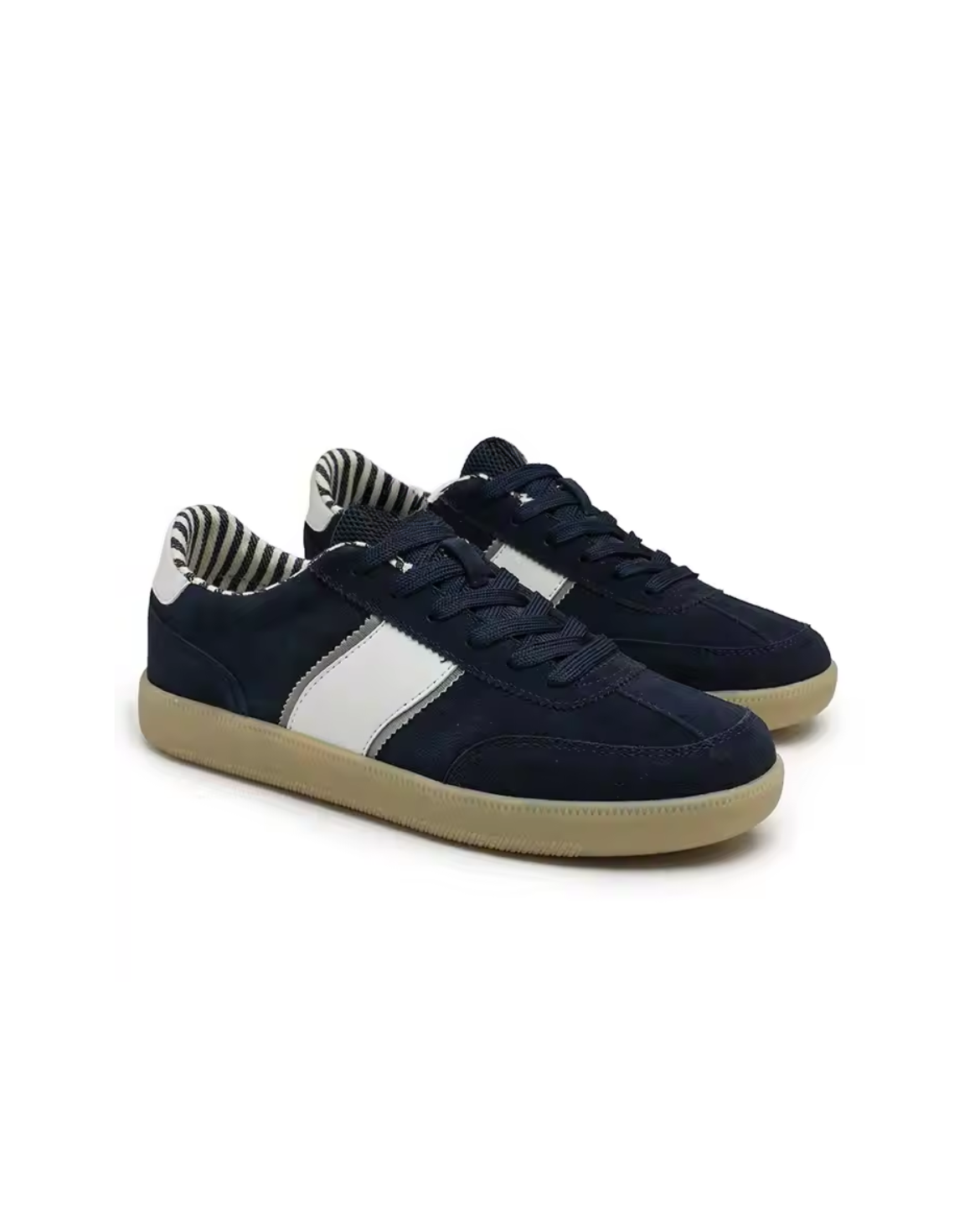 Zapatillas de Ante con Panel de Piel Amberes
