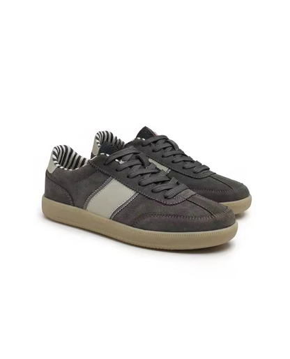 Zapatillas de Ante con Panel de Piel Amberes