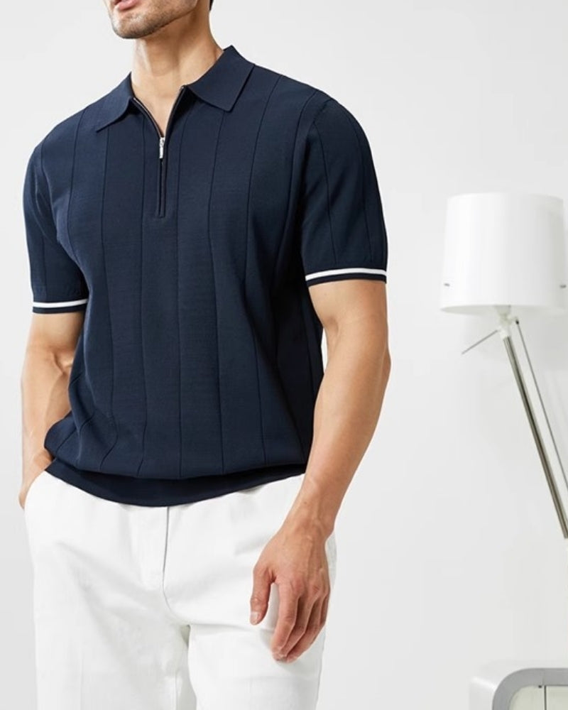 Polo Cremallera Ribete Cheste