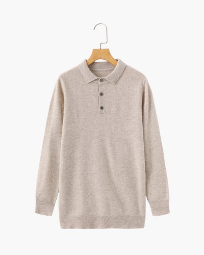 Polo Manga Larga 100% Cachemira Mánchester