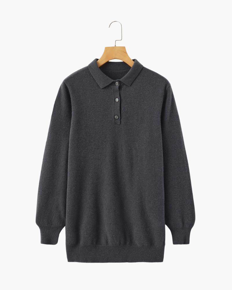 Polo Manga Larga 100% Cachemira Mánchester