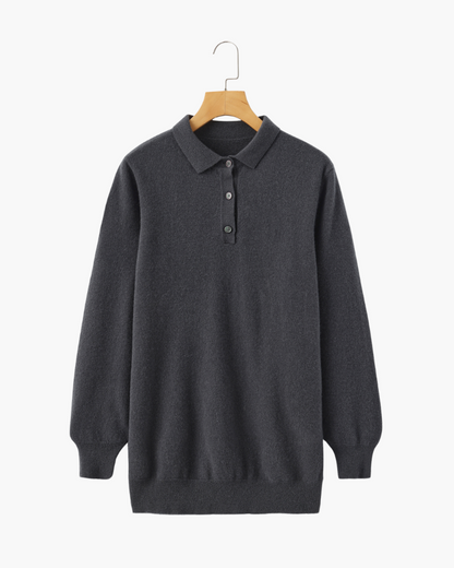 Polo Manga Larga 100% Cachemira Mánchester