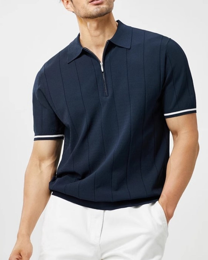 Polo Cremallera Ribete Cheste