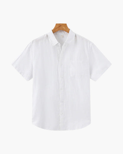 Camisa de Lino Manga Corta St. Tropez