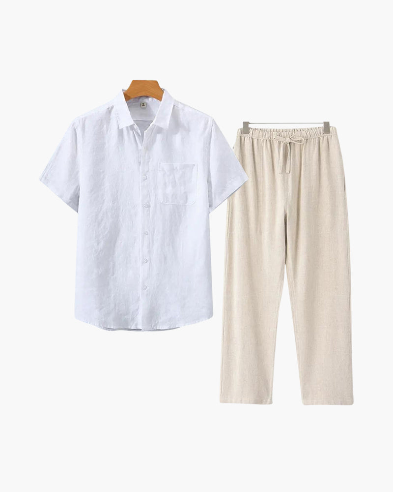Combo de Lino Manga Corta Palma