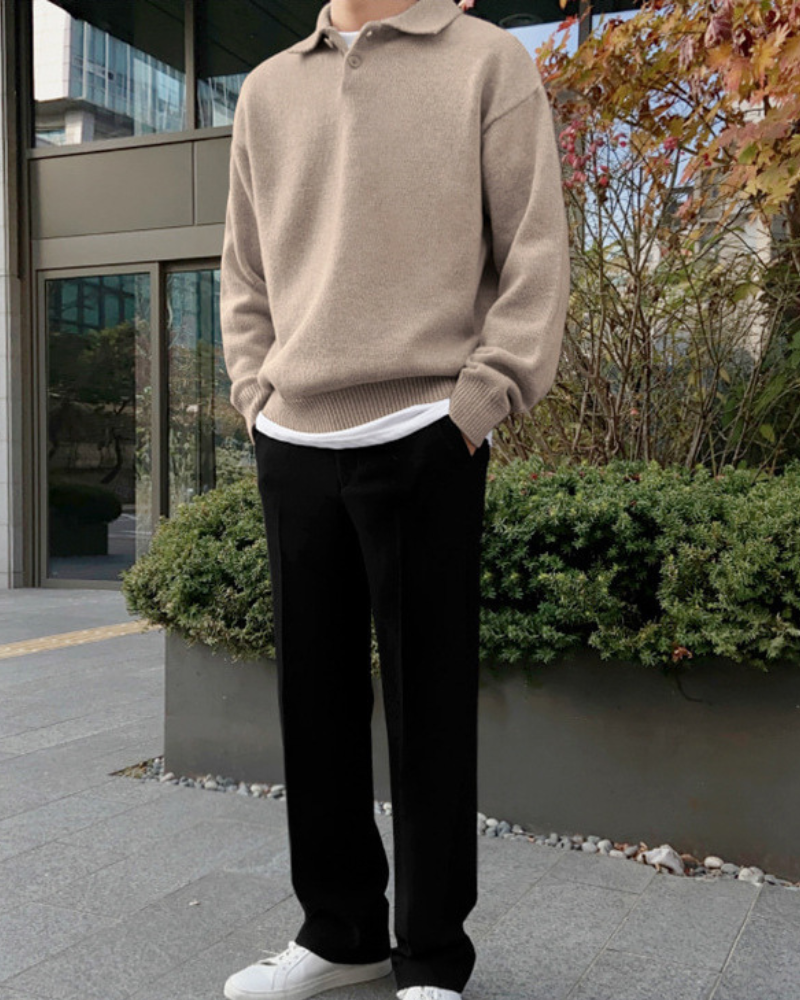 Jersey de Lana Half-Zip Cerdeña