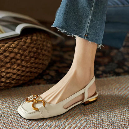 Cecilia | Sandalias Ortopédicas Azul Oscuro con Plantilla Acolchada y Hebilla Ajustable