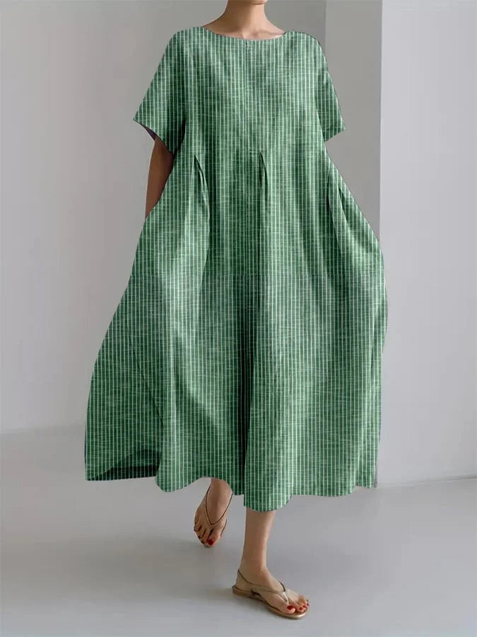 Vestido Floral de Verano Azul Marino con Manga de Volante