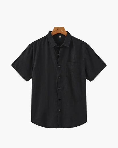Camisa de Lino Manga Corta St. Tropez