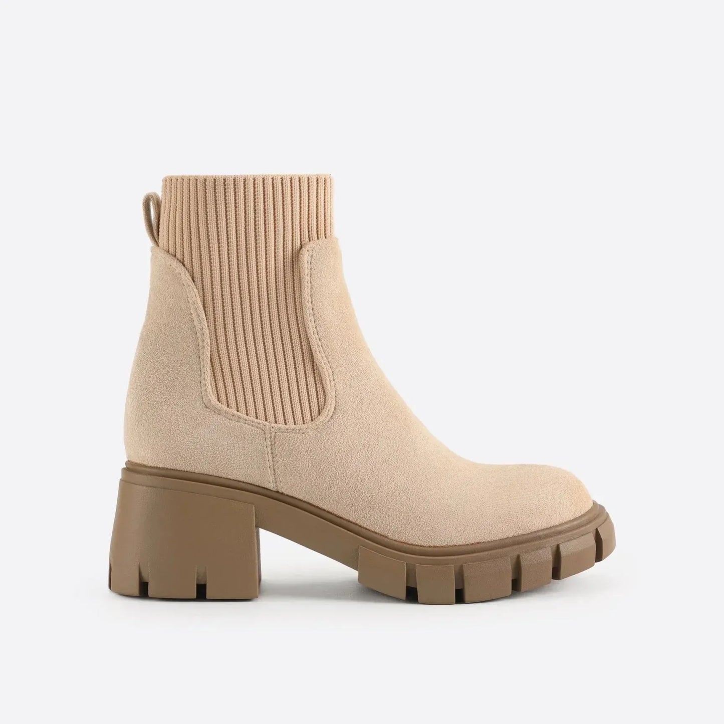 Boreal | Botas Chelsea Caqui de Caña Baja con Forro Cálido