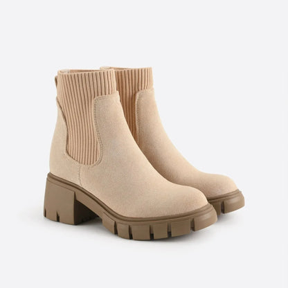 Boreal | Botas Chelsea Caqui de Caña Baja con Forro Cálido