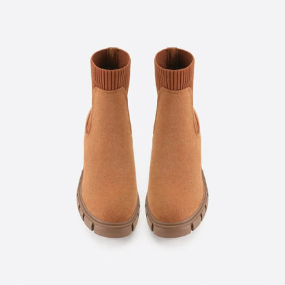 Boreal | Botas Chelsea Caqui de Caña Baja con Forro Cálido