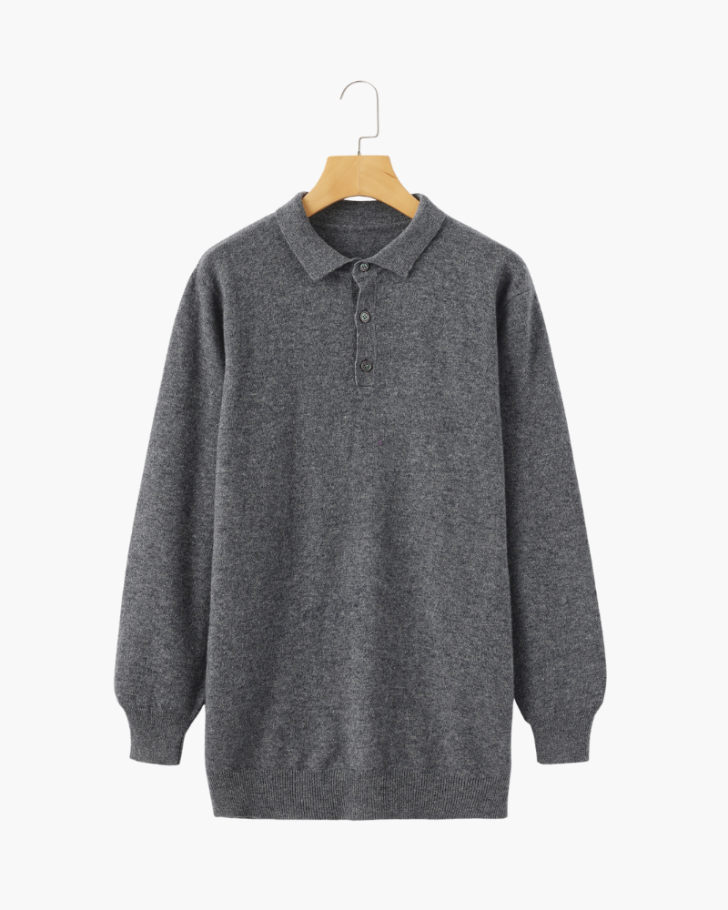 Polo Manga Larga 100% Cachemira Mánchester