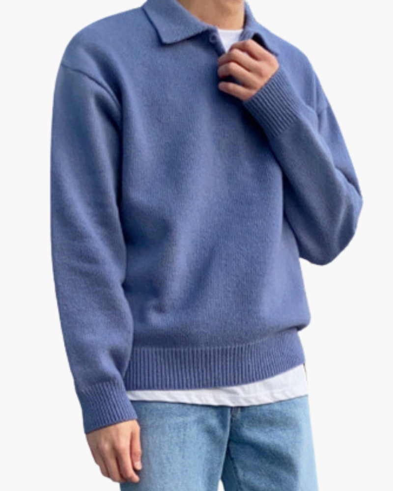 Jersey de Lana Half-Zip Cerdeña