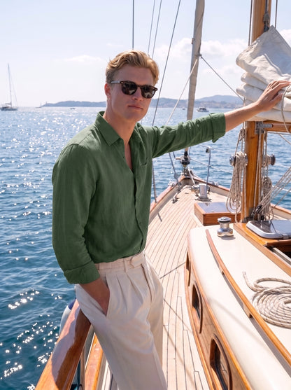Camisa de Lino Premium St. Tropez