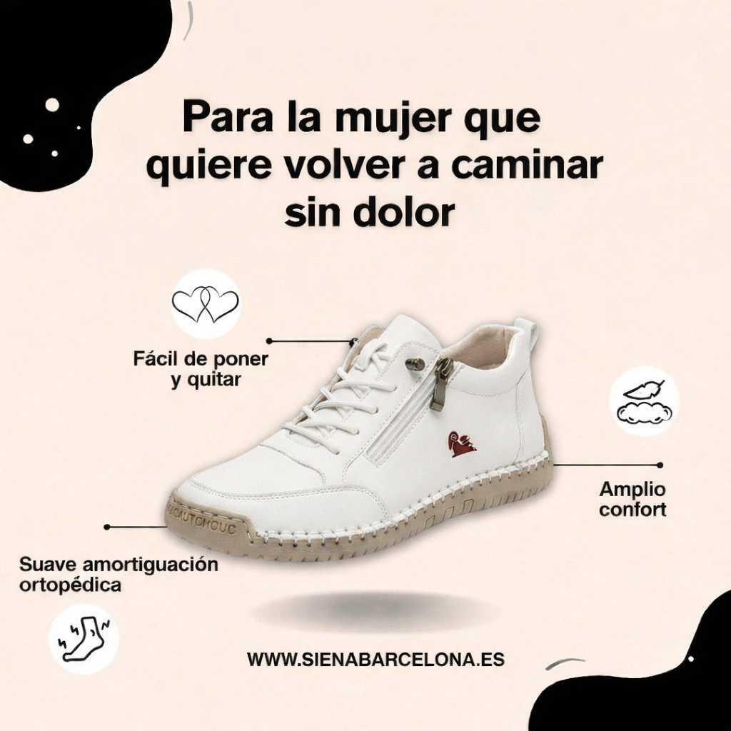 Lisa | Zapatillas Ortopédicas con Cremallera y Plantilla Extraíble