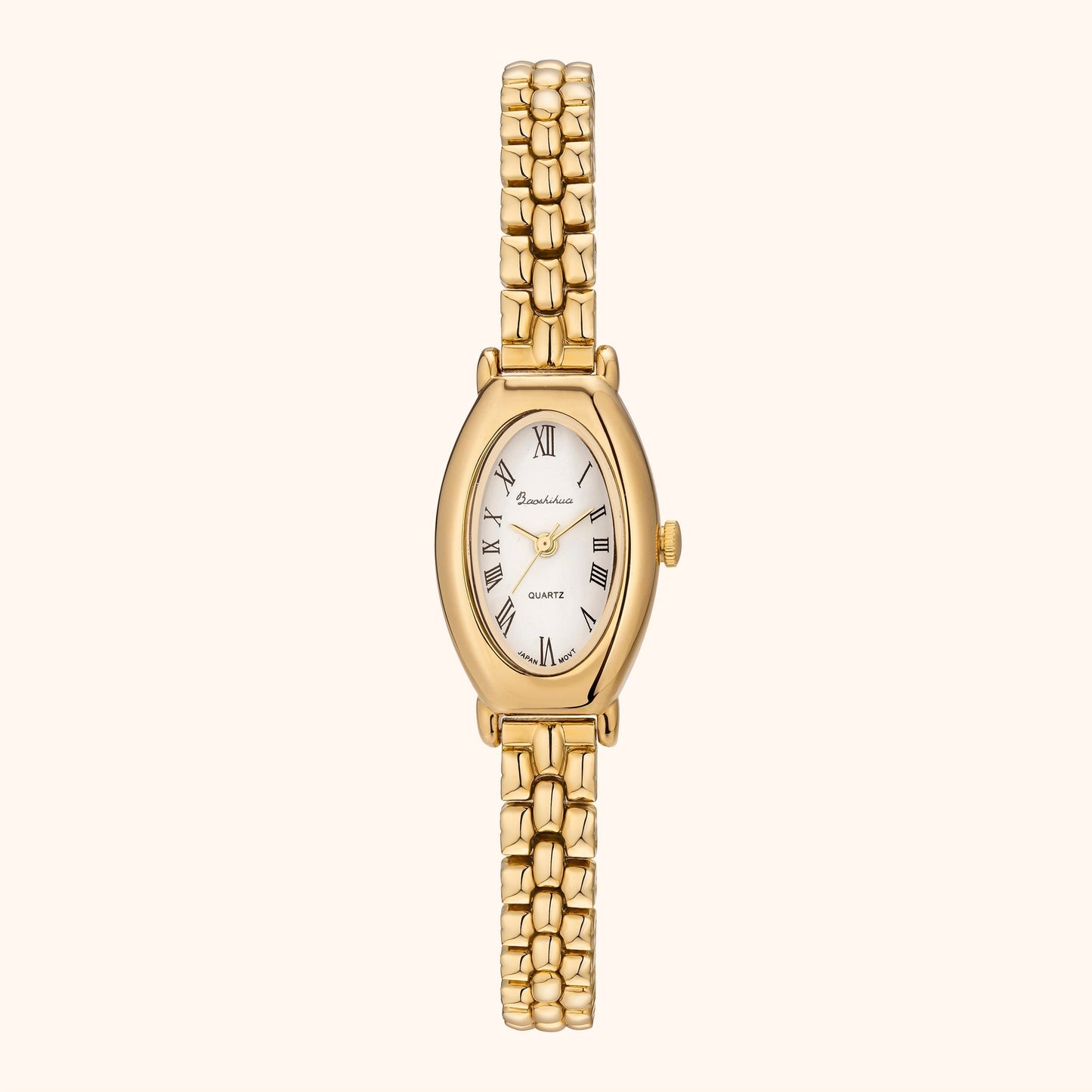 Beatrice | Reloj Dorado con Esfera Blanca