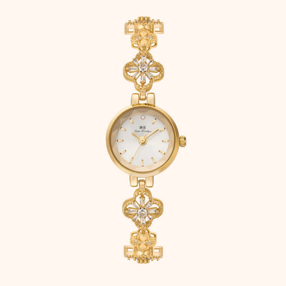 Odette | Reloj Dorado con Esfera Blanca