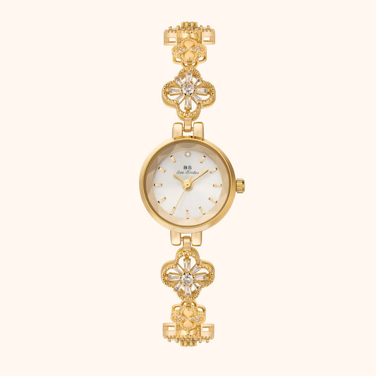 Odette | Reloj Dorado con Esfera Blanca
