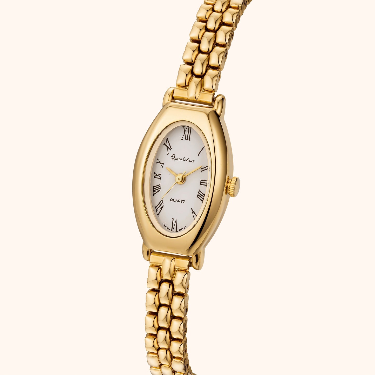 Beatrice | Reloj Dorado con Esfera Blanca