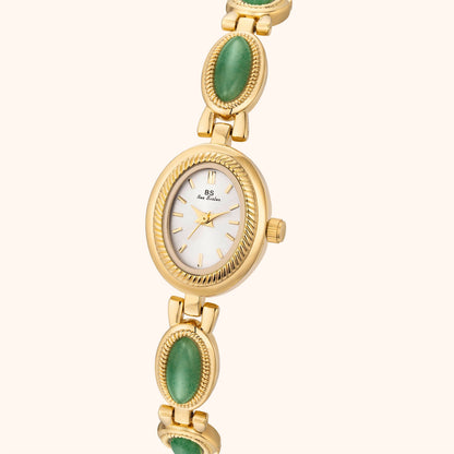 Gabriella | Reloj Dorado con Esfera Plateada