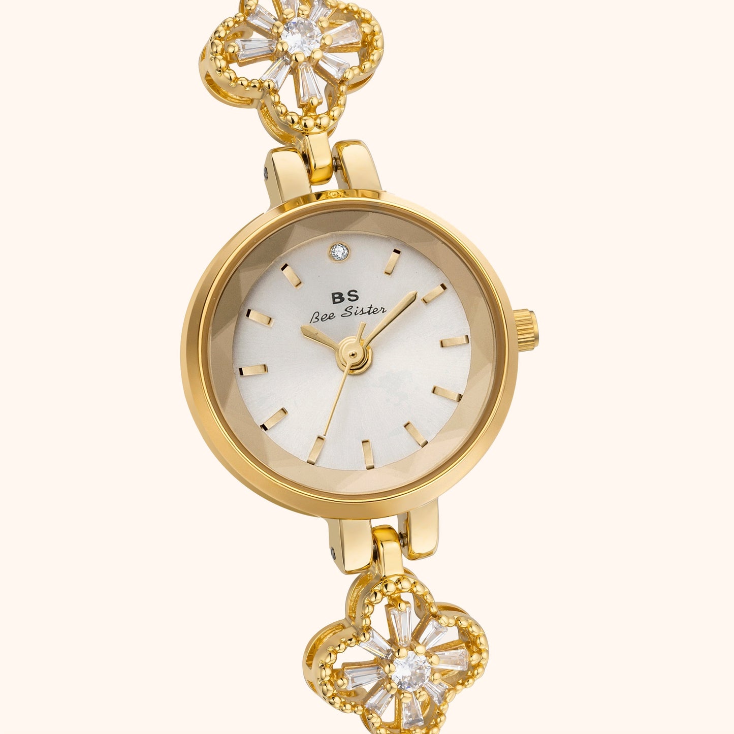 Odette | Reloj Dorado con Esfera Blanca