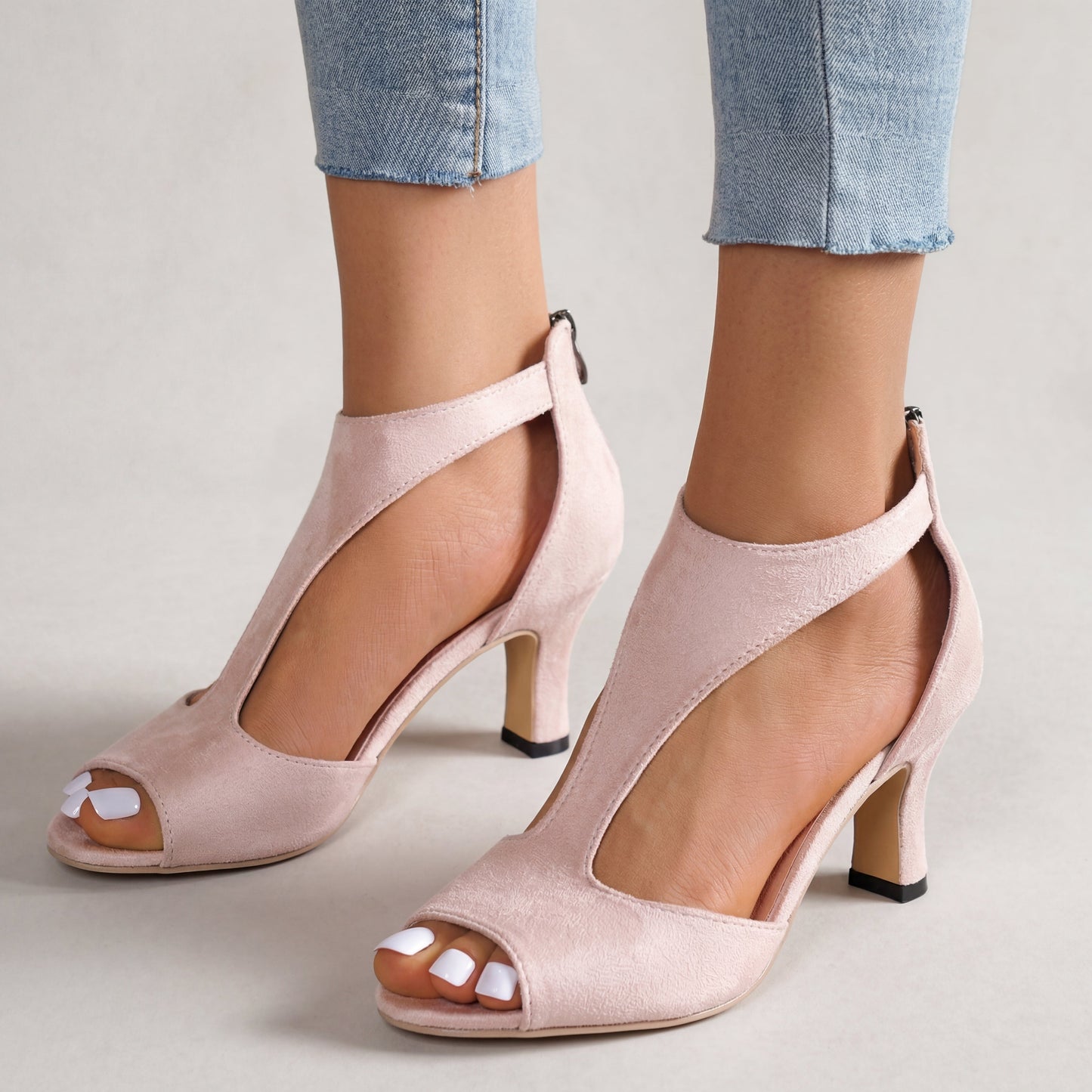 Zorine | Sandalias Ortopédicas Rosas con Cuña de 5 cm y Plantilla Ergonómica