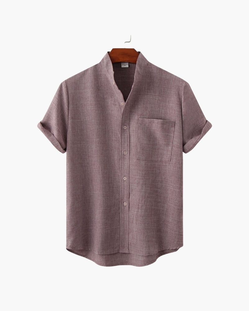 Camisa Cuello Mao Kensington