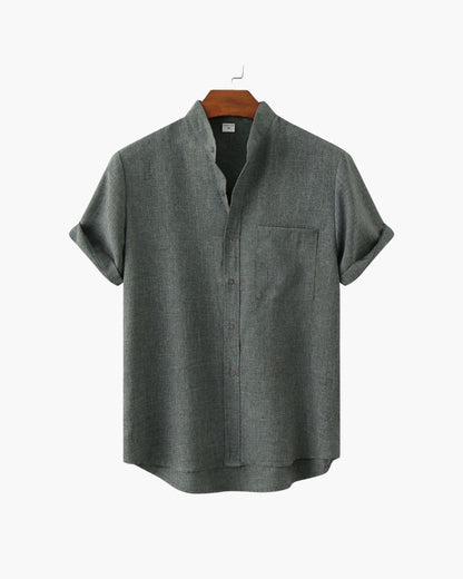 Camisa Cuello Mao Kensington