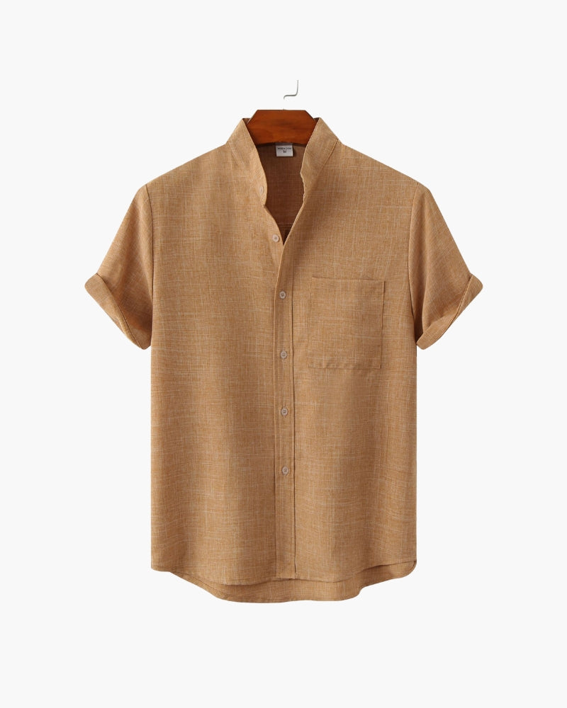 Camisa Cuello Mao Kensington